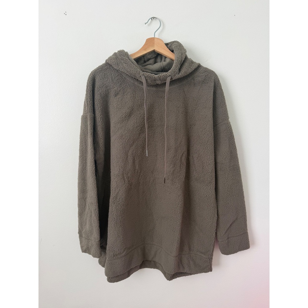 32 Degrees Sherpa Hoodie – Fossil Green – Size XL – NWT